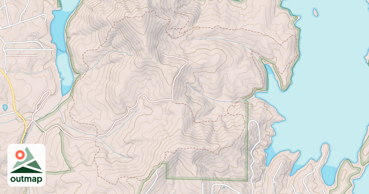 Map of USFS Motor Vehicle Use Map Trails 17444