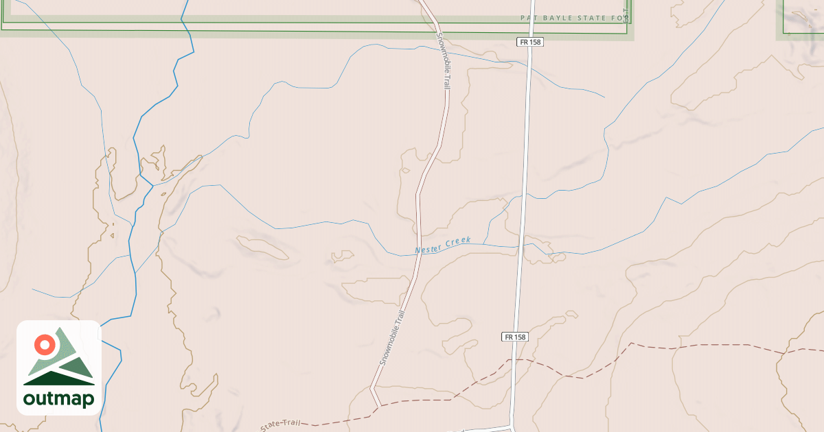 Map of EXPRESSWAY SNOWMOBILE ROUTE