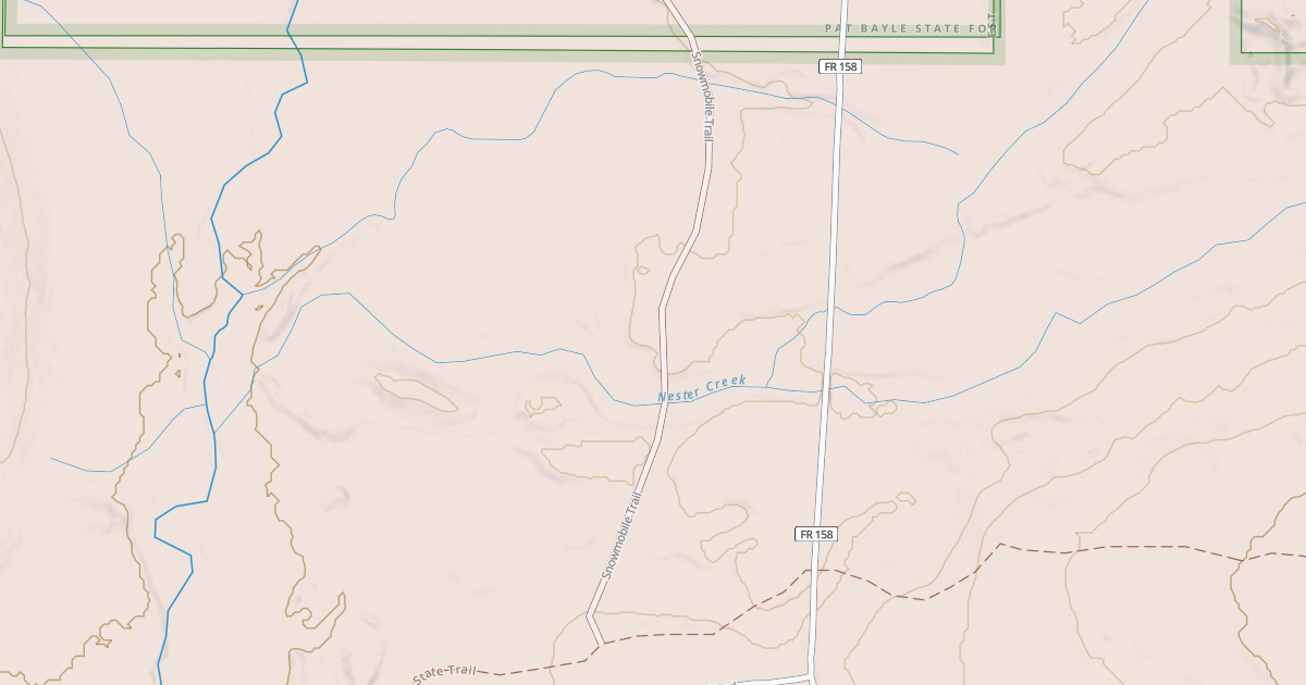 Map preview of EXPRESSWAY SNOWMOBILE ROUTE