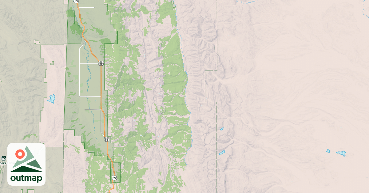 Map of GREYS RIVER SNOWMOBILE TRAIL