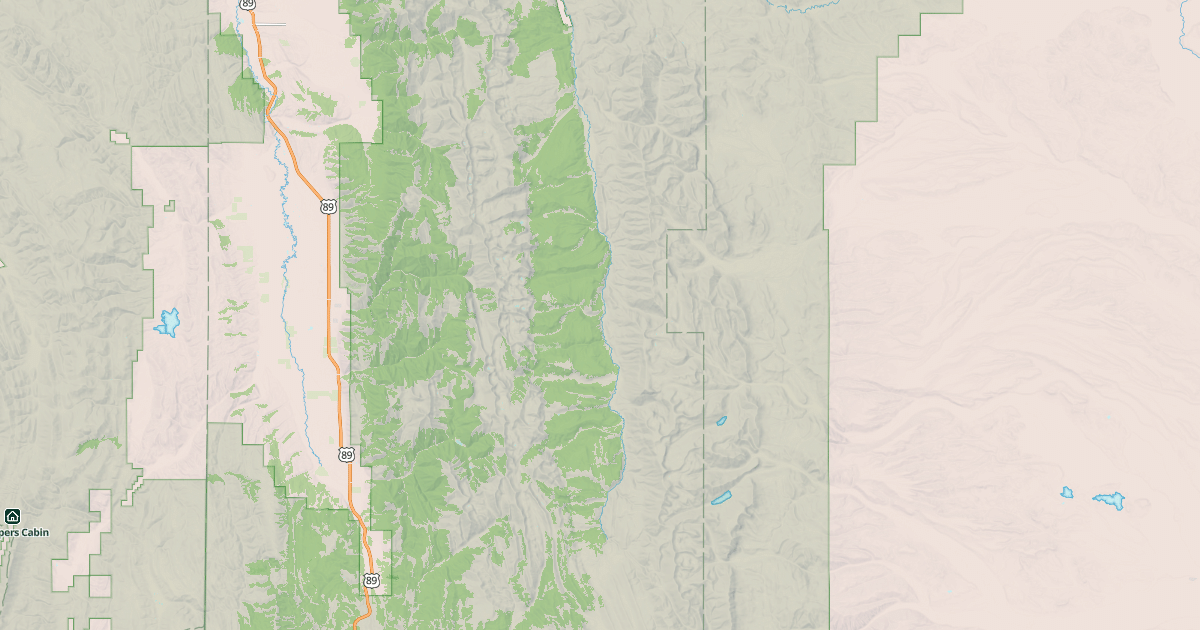 Map preview of GREYS RIVER SNOWMOBILE TRAIL