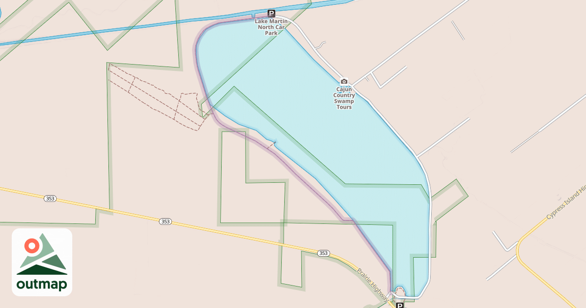 Map of Levee Trail in St. Martin