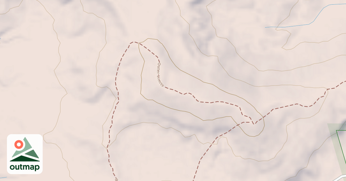 Map of Alien Run Trail (Outer Limits Loop)