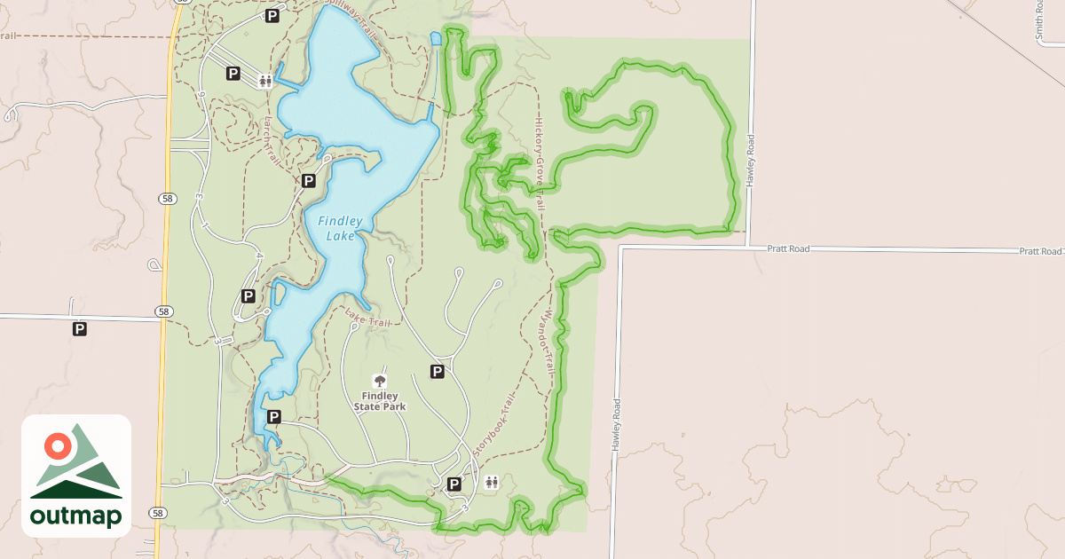 Map of Thorn MTB Trail
