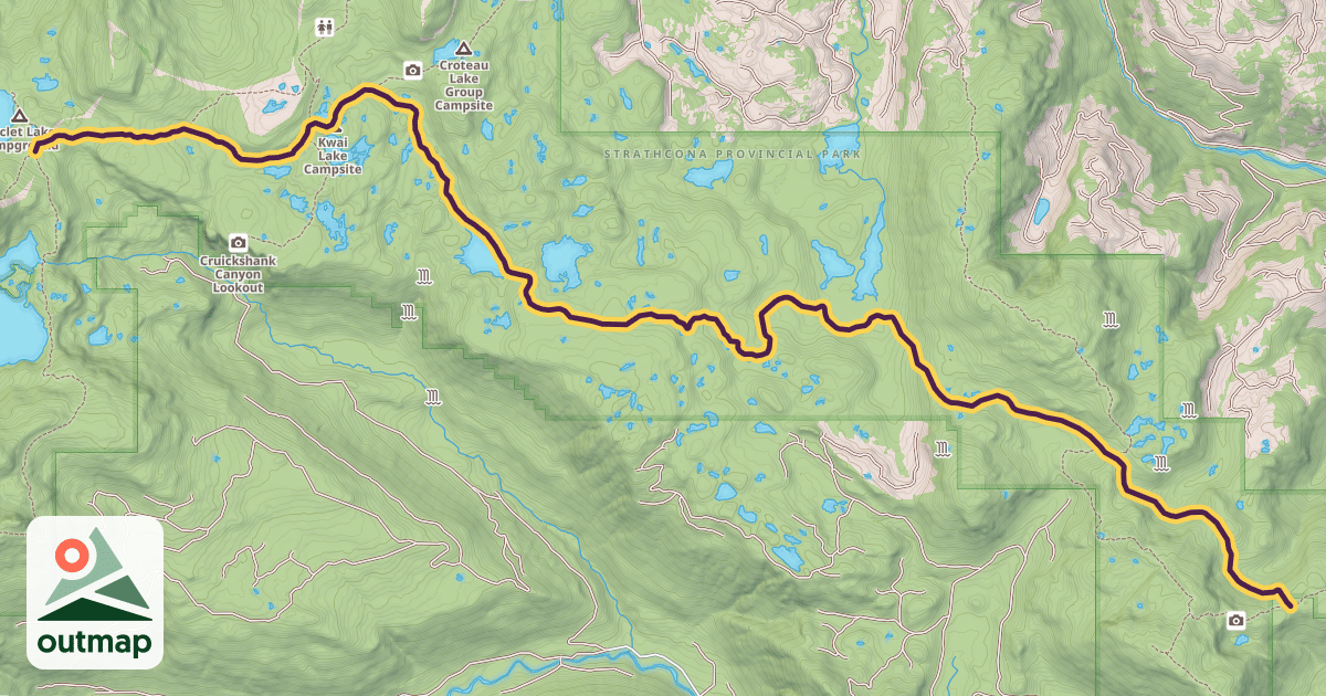 Map of Plateau Trail