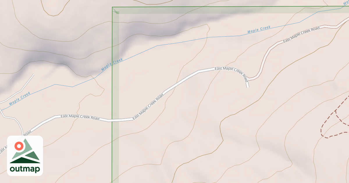 Map of MAPLE CANYON