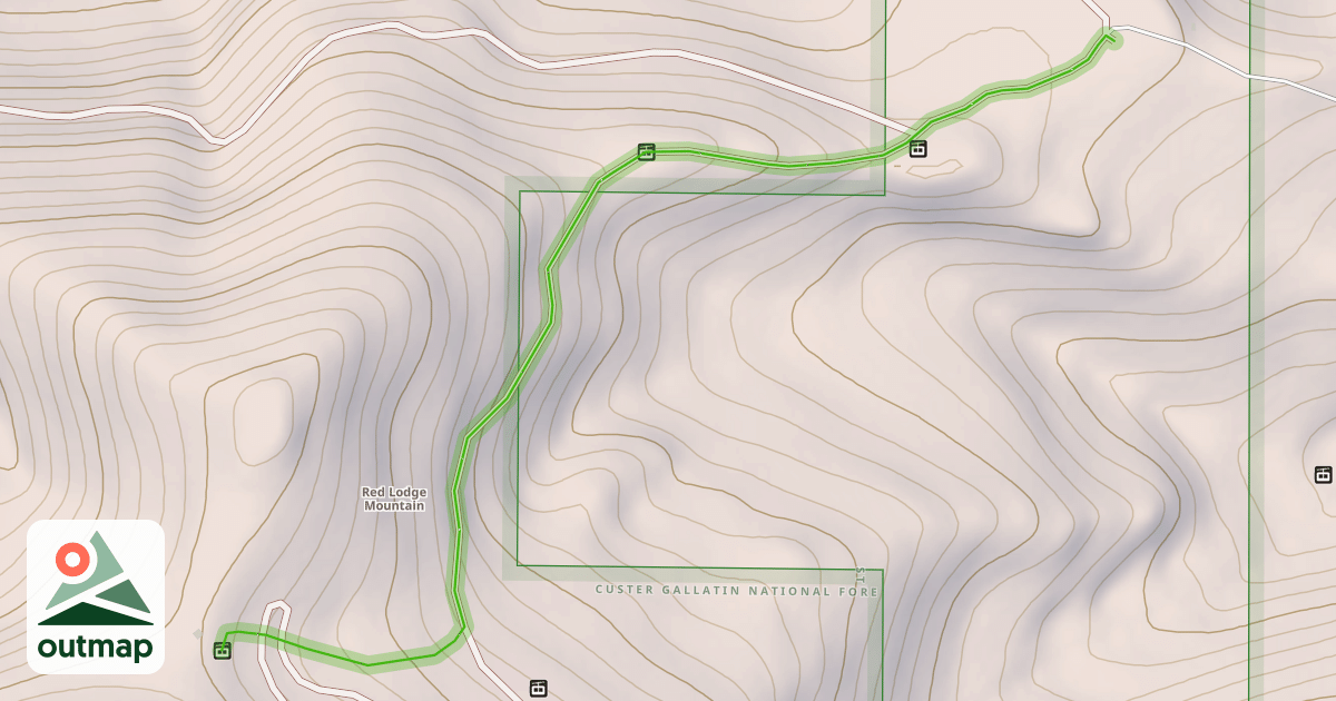 Map of Tipi Trail