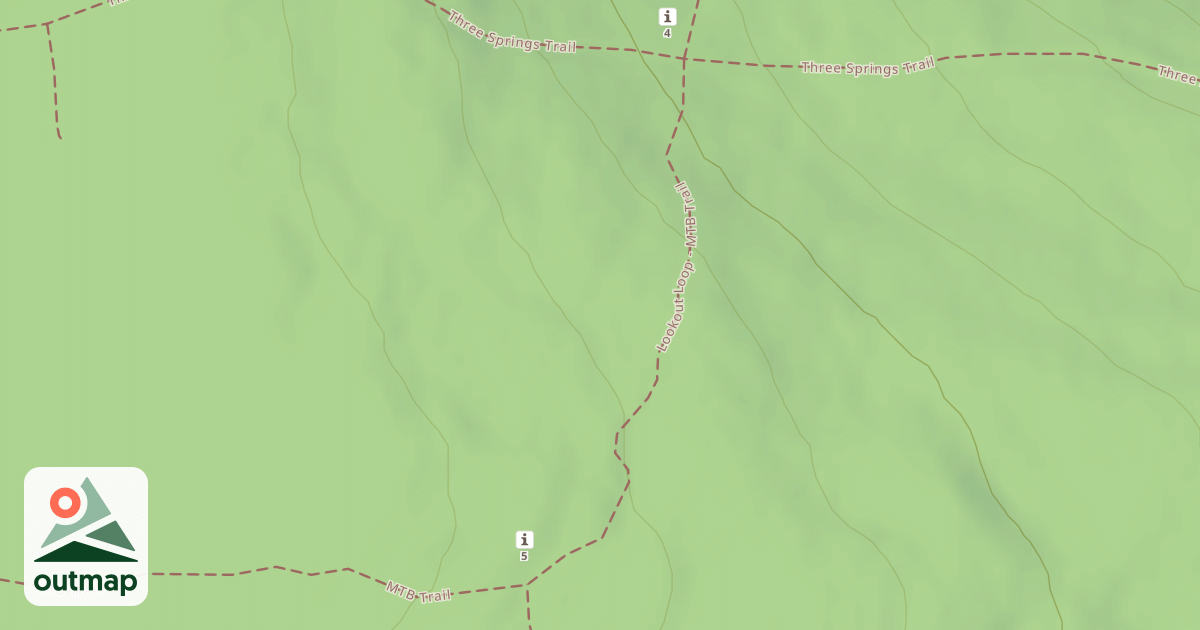Map of Blue Knob State Park Trails