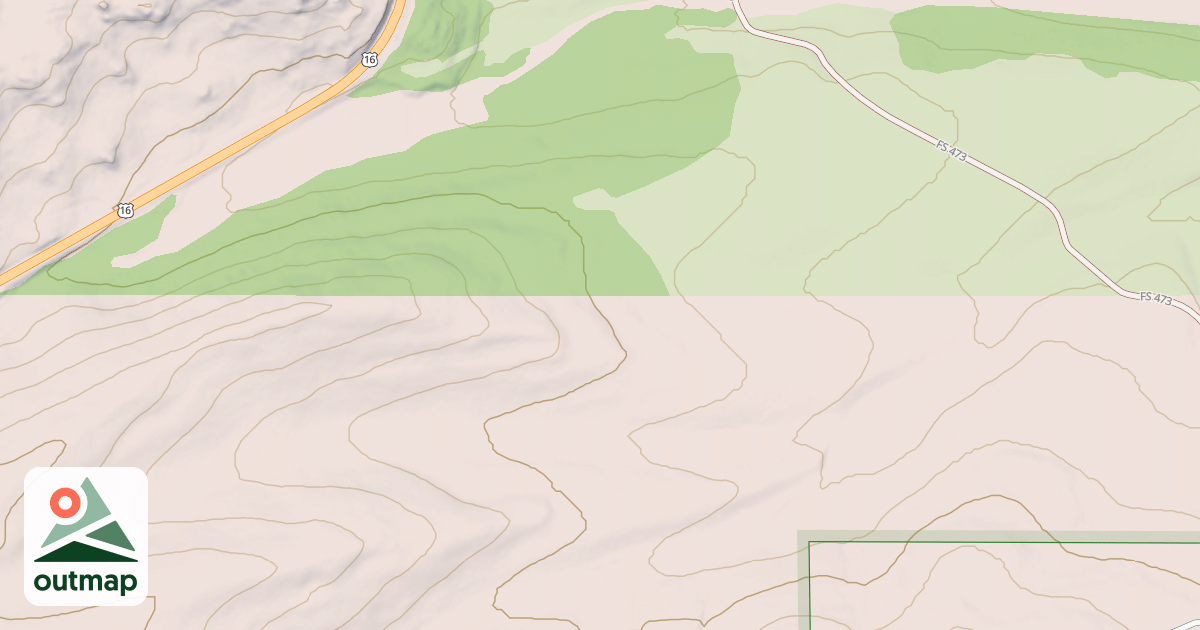 Map of MUDDY SPUR