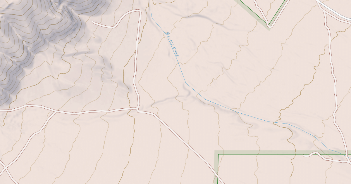 Map preview of MCLEOD CREEK