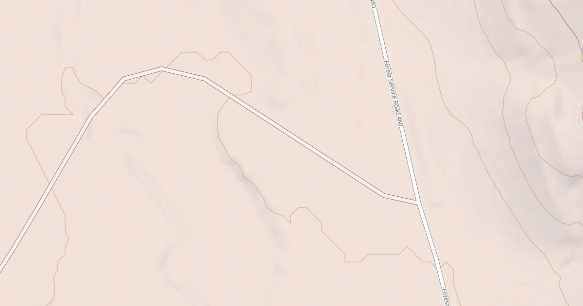 Map preview of USFS National Forest System Roads {2A753EE8-B9D1-4DF0-91AB-4835D47A2BCB}