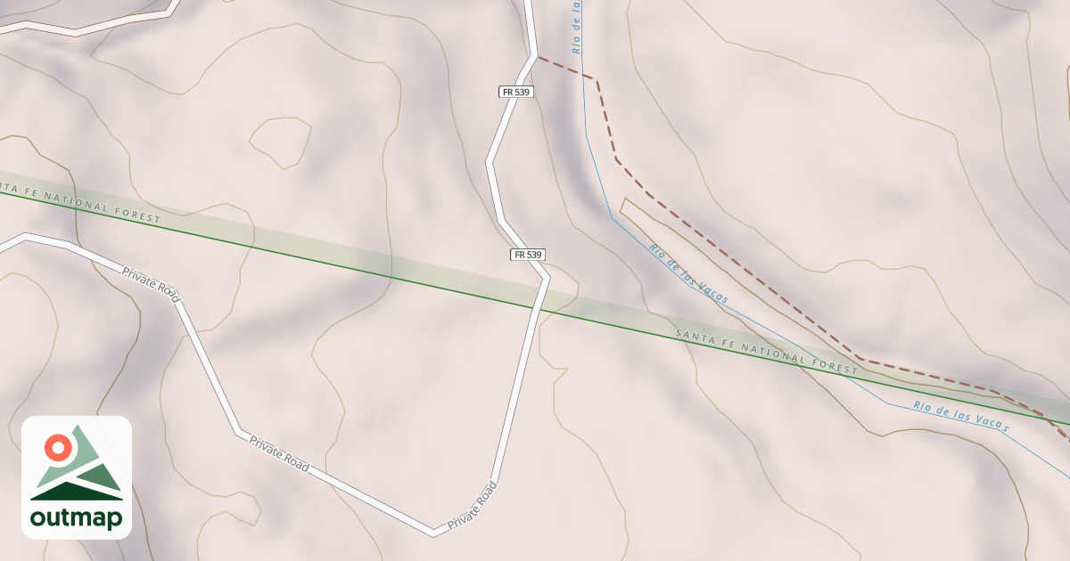 Map of RIO DE LAS VACAS