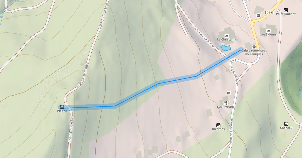 Map preview of La Plagne