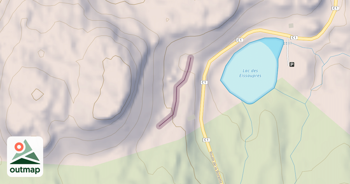 Map of Roche Madeleine