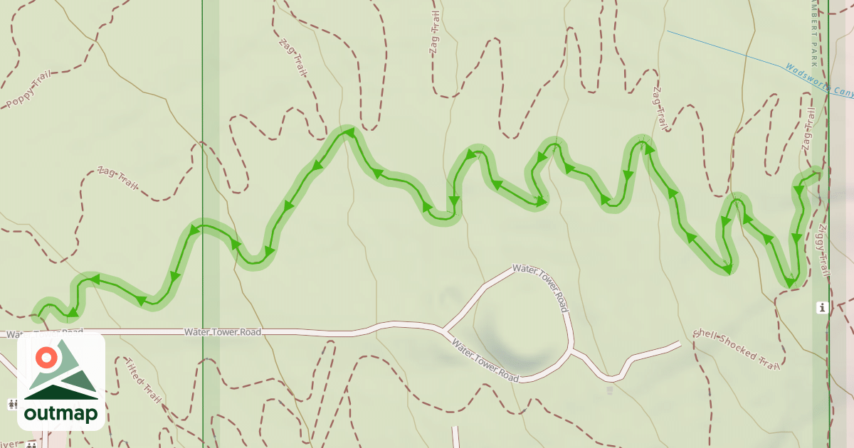 Map of Dr. Pepper Trail