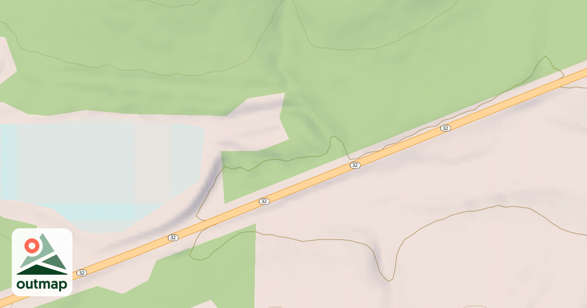 Map of TWIN PONDS