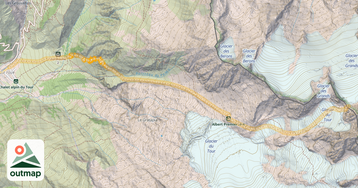 Map of Col du Midi des Grands — Le Tour