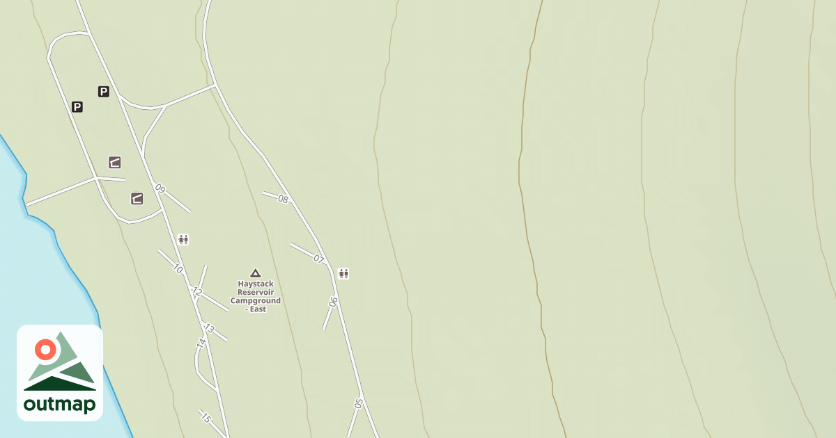Map of HAYSTACK RESERVOIR CG WATER