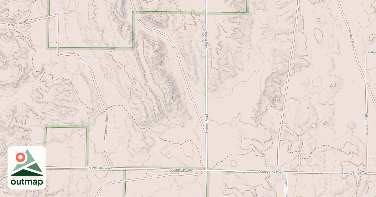 Map of Tomahawk Motorcycle Trail B Loop