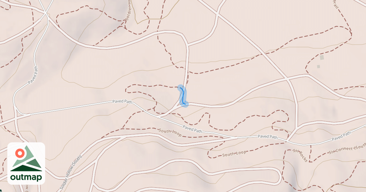 Map of Soldier Hollow Trail (South)