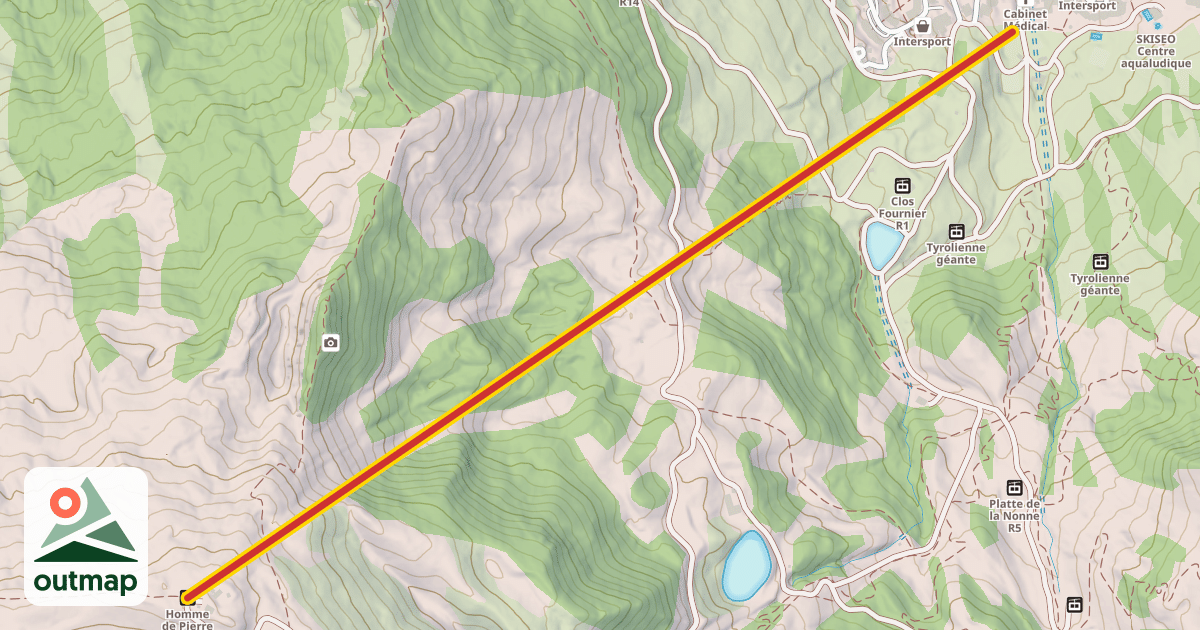 Map of Homme de Pierre