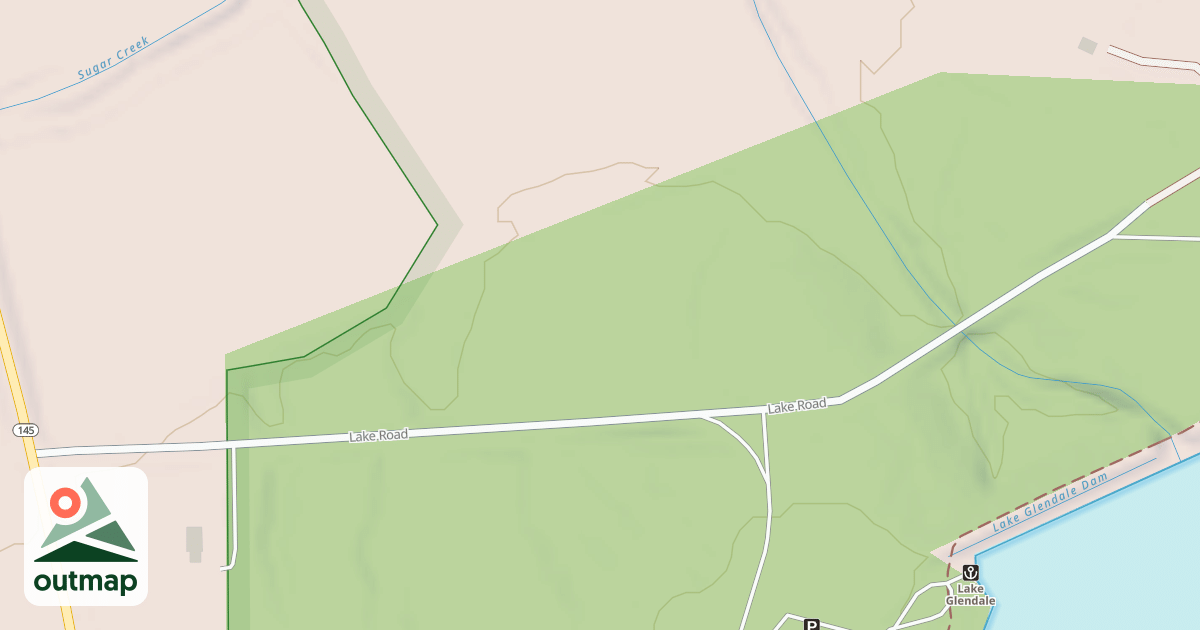 Map of LAKE GLENDALE RD