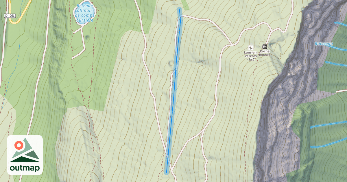 Map of Coq de Bruyère