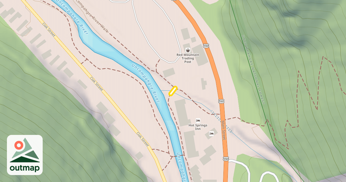 Map of Uncompahgre River Walk