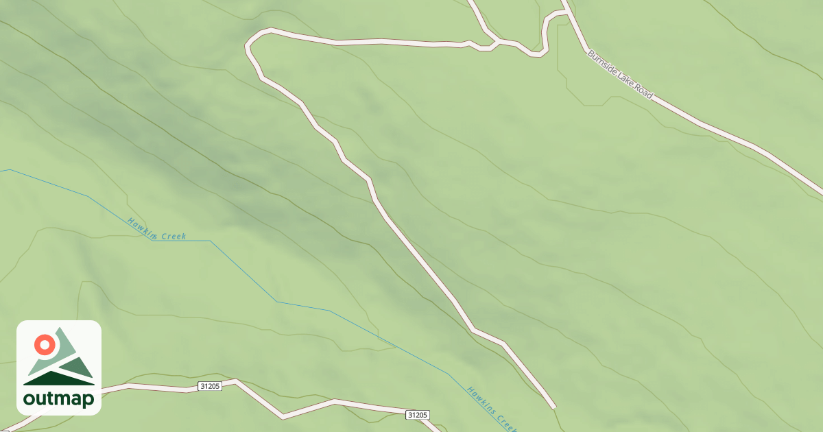 Map of DOUBLE BURNSIDE LAKE TRAIL