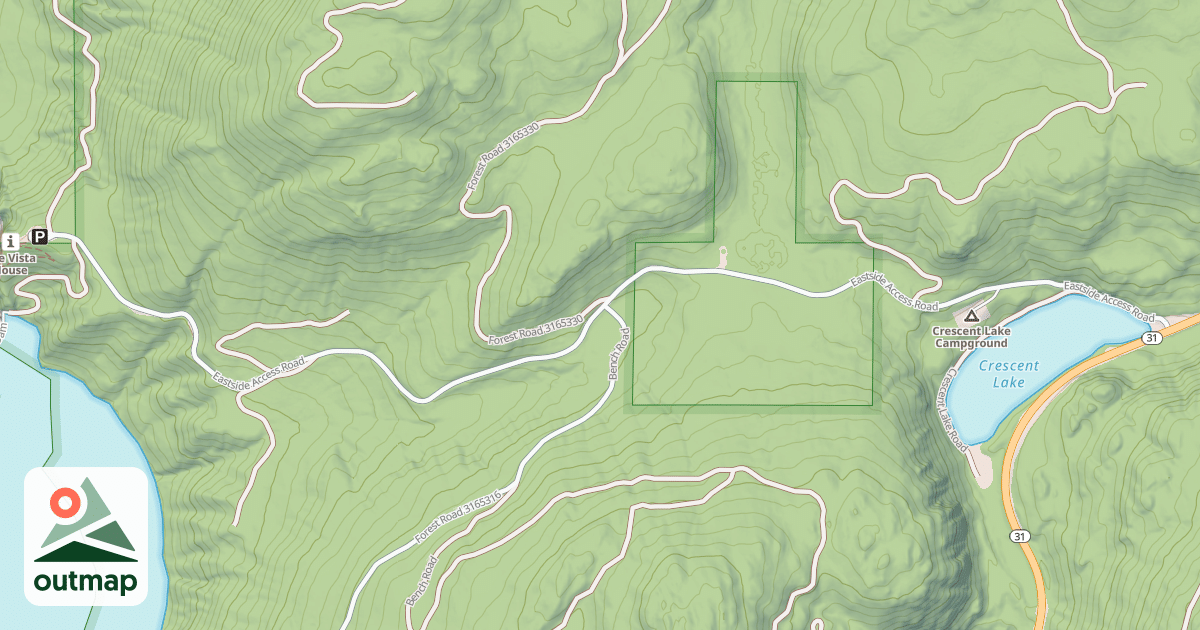 Map of BOUNDARY DAM/CRESCENT LAKE