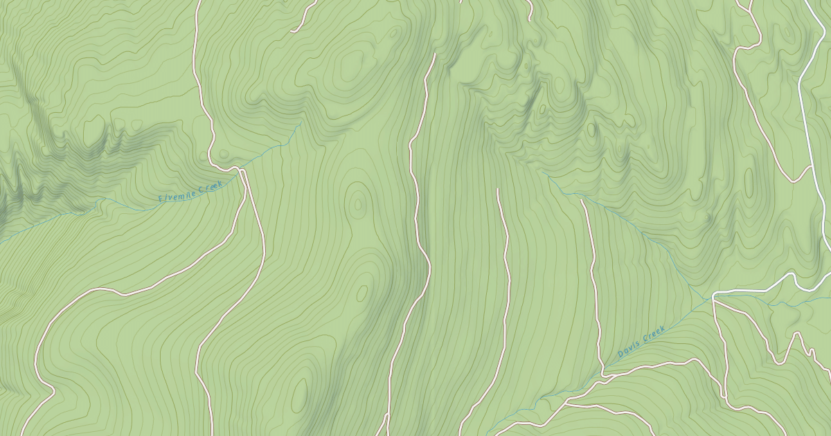 Map preview of DAVIS TRAIL