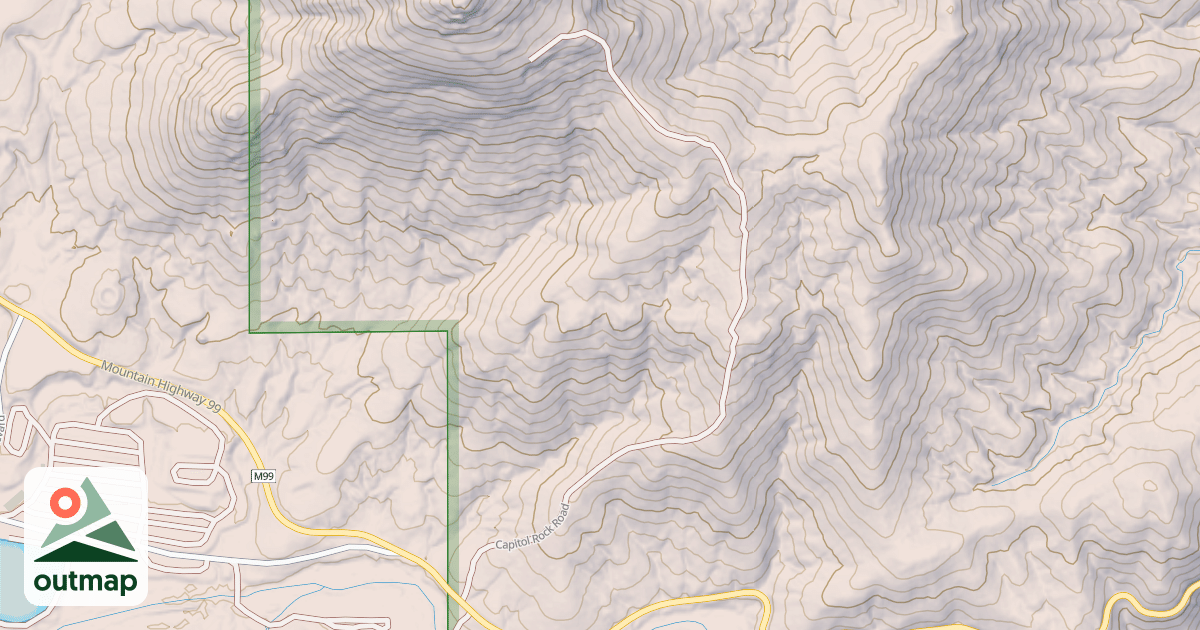 Map of CAPITAL ROCK