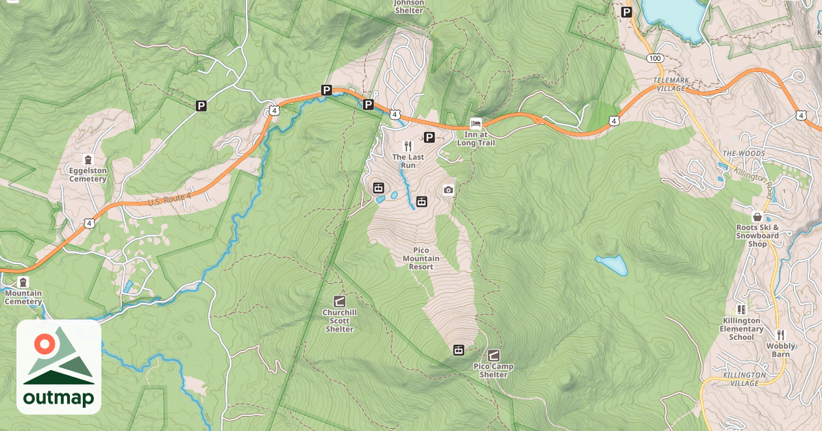 Map of Appalachian National Scenic Trail