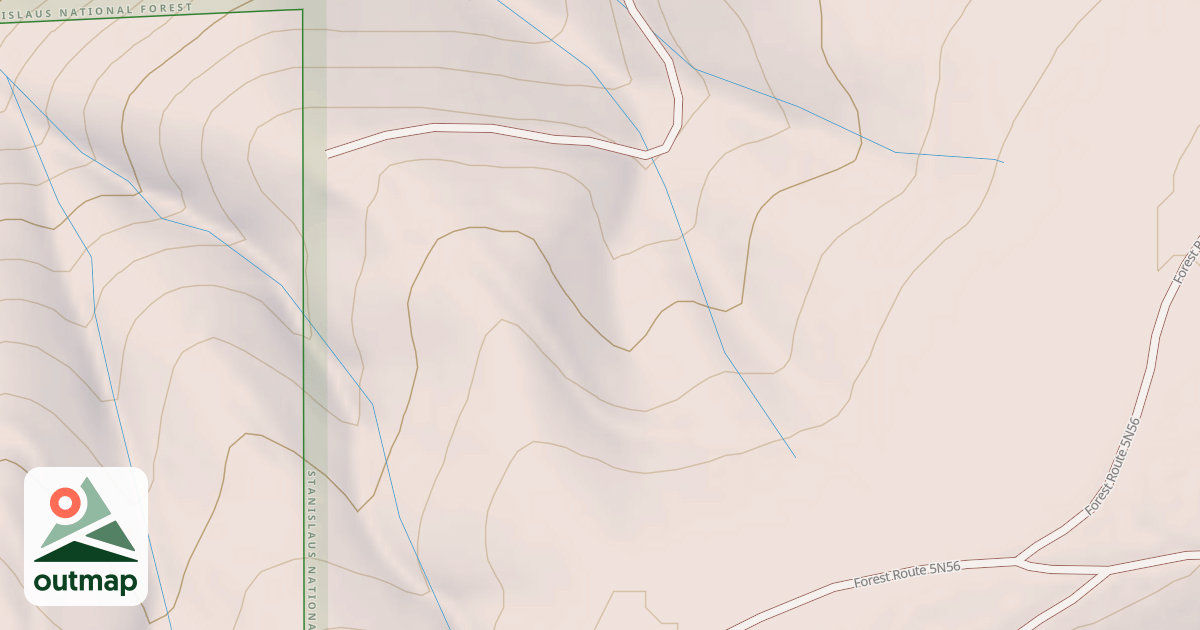 Map of USFS Motor Vehicle Use Map Trails 322429010602