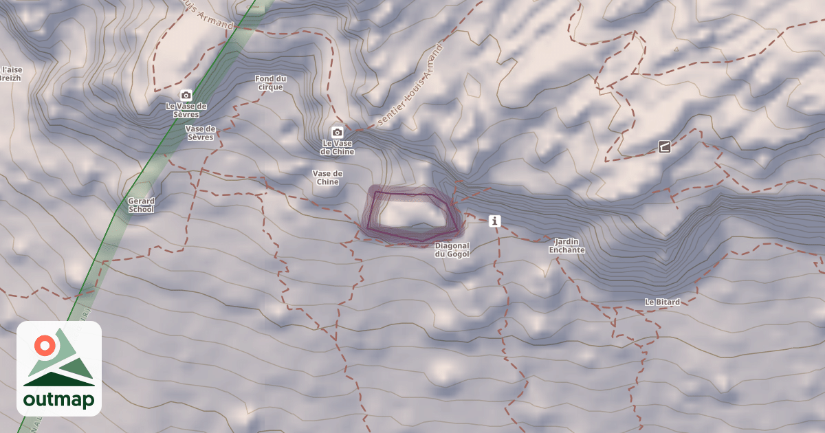 Map of La Roche Décollée