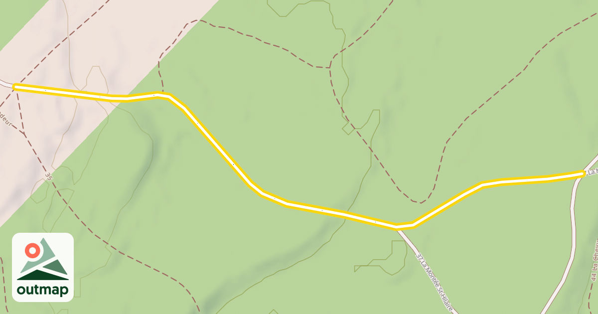 Map of 37 La Montée St-Hilaire