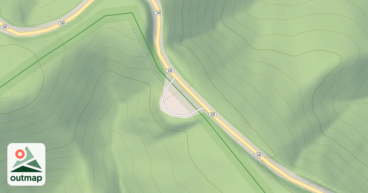 Map of RAVEN CLIFF OVERLOOK