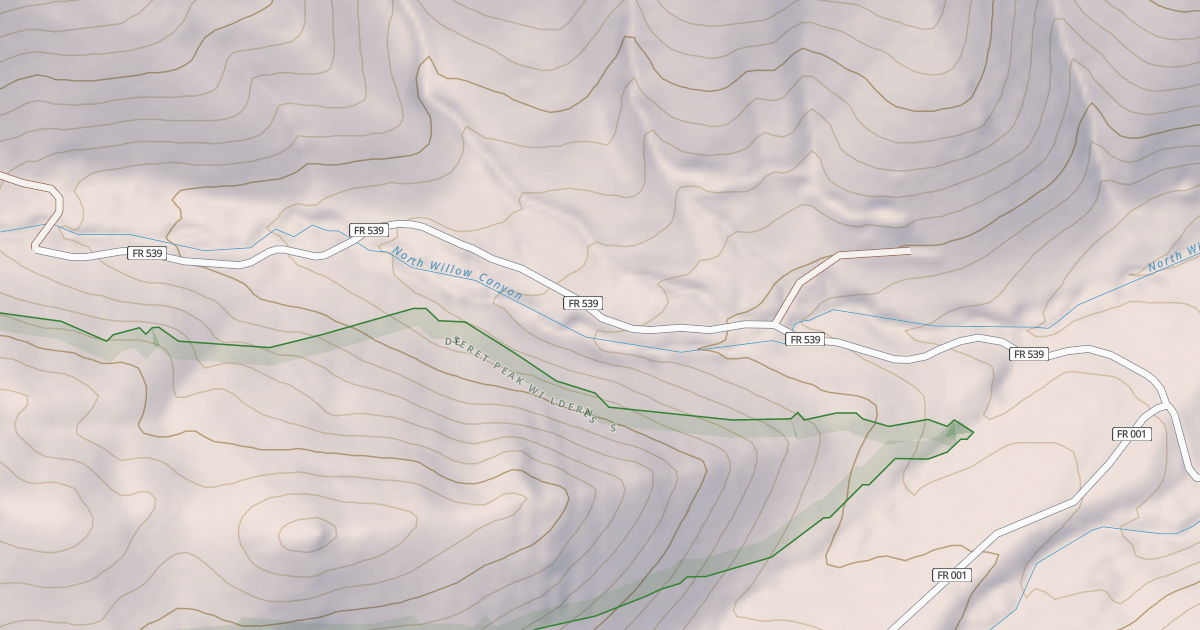 Map preview of NORTH FORK NORTH WILLOW