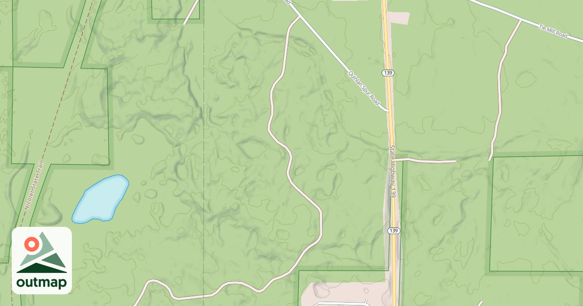Map of LONG LAKE SPUR