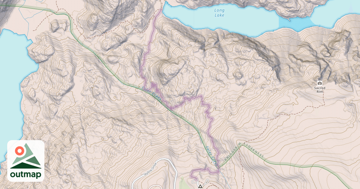 Map of Long Lake Trail