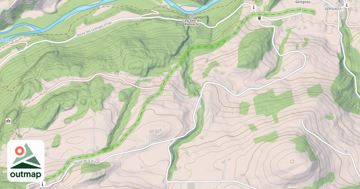 Map of (abandonné) piste 93