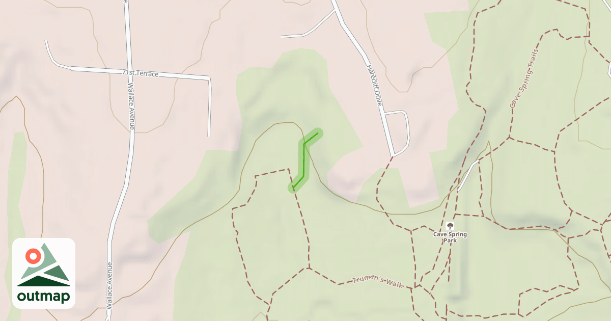 Map of Cave Spring Access Trails