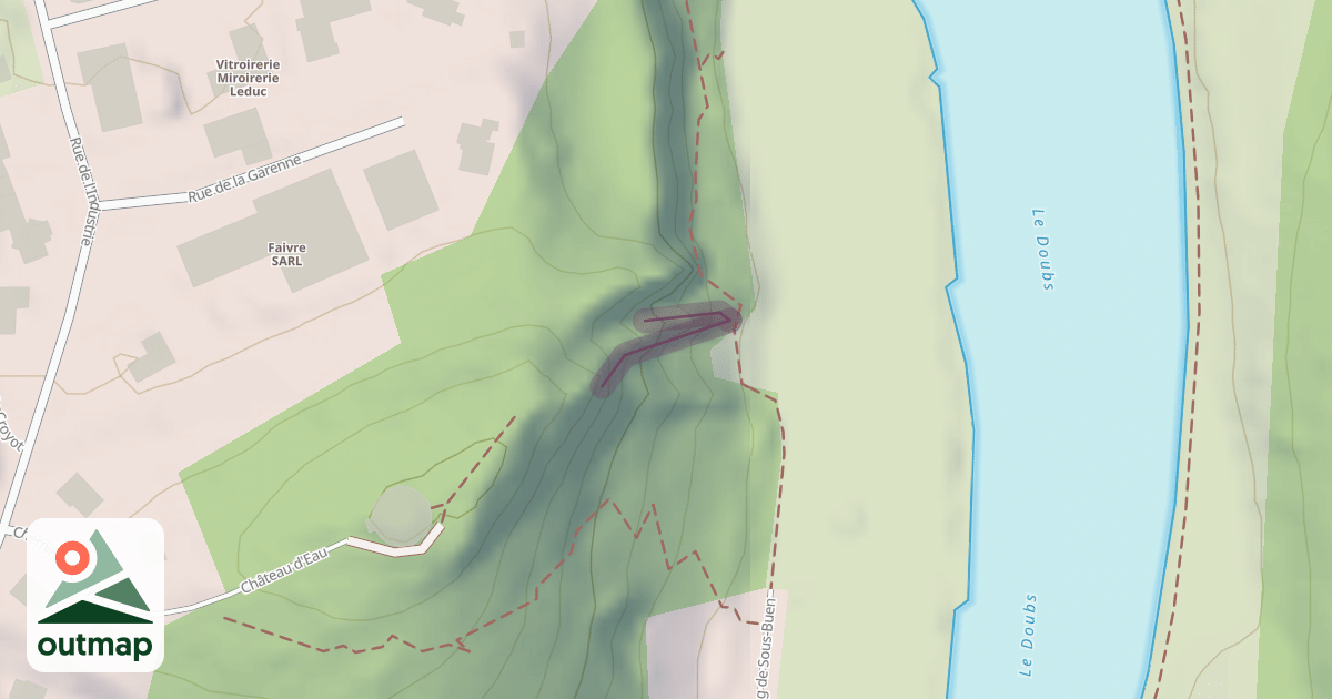 Map of Climbing Crag