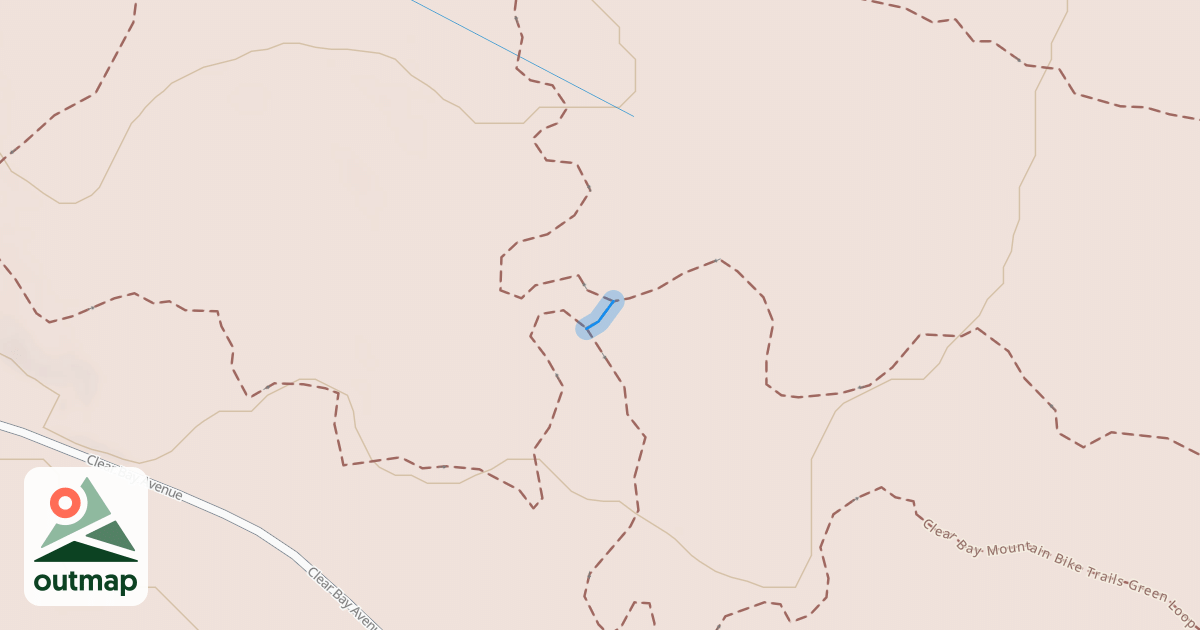 Map of Clear Bay Mountain Bike Trails
