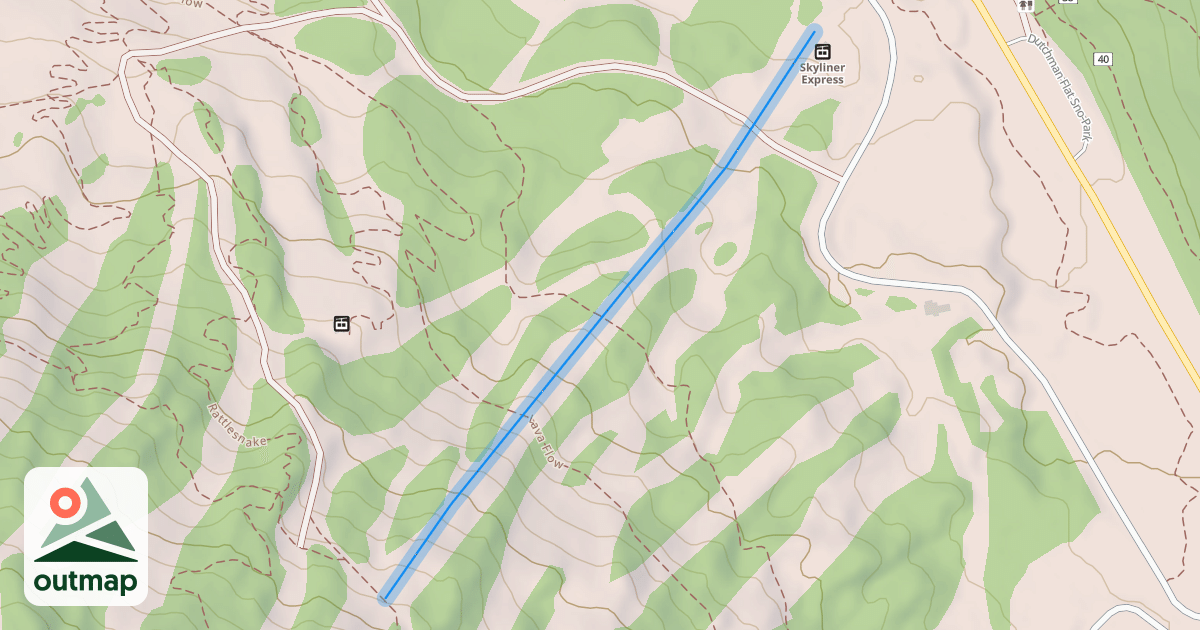 Map of Skyliner Liftline