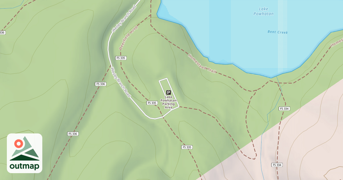 Map of POWHATAN ACCESS