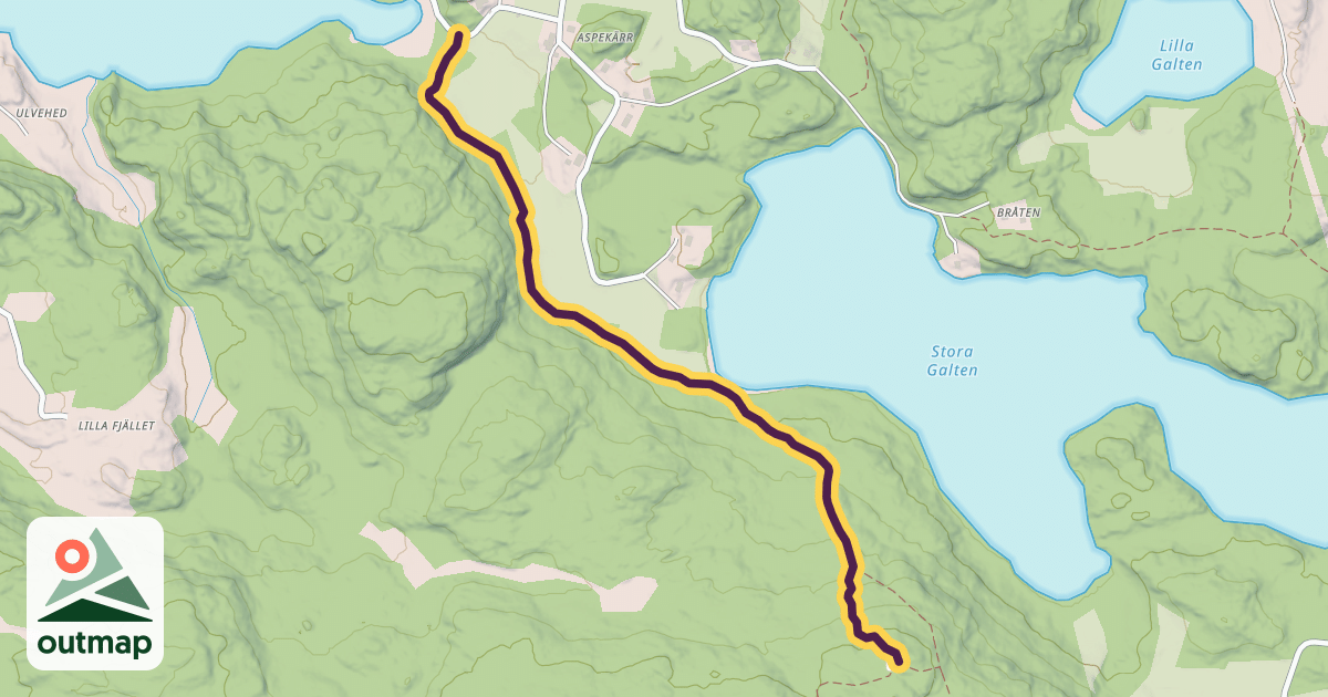 Map of Bohusleden