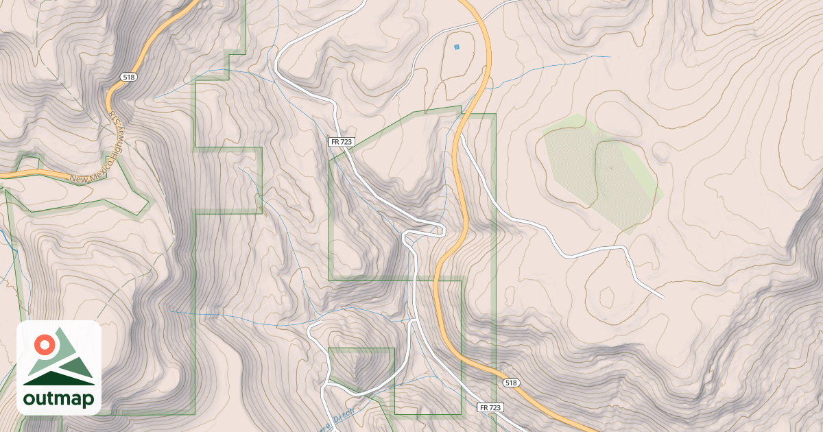 Map of VIGIL CANYON