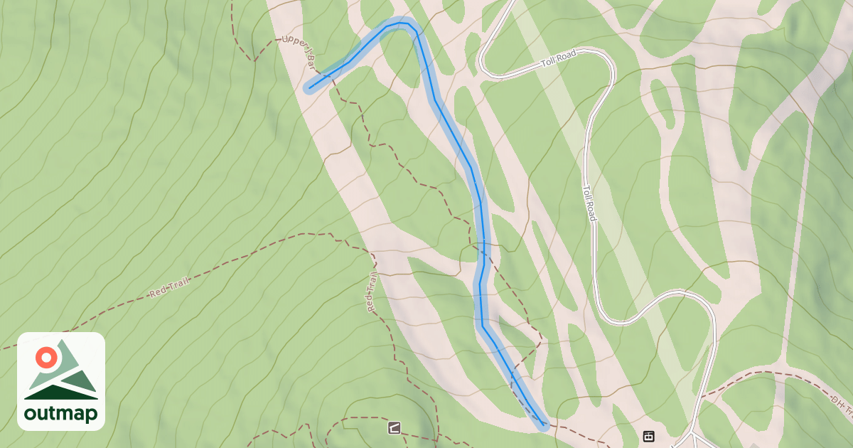 Map of Upper Bear Den
