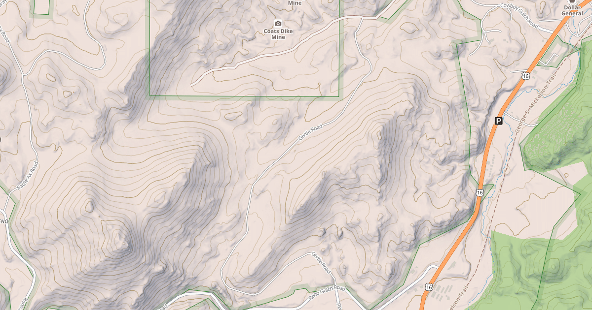 Map preview of COWBOY GULCH